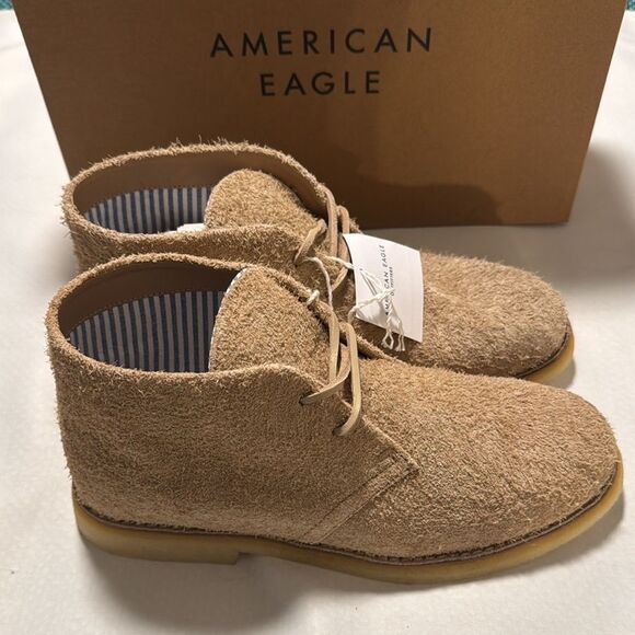 Suede Chukka Boots Mens 9 Tan American Eagle - Picture 1 of 5